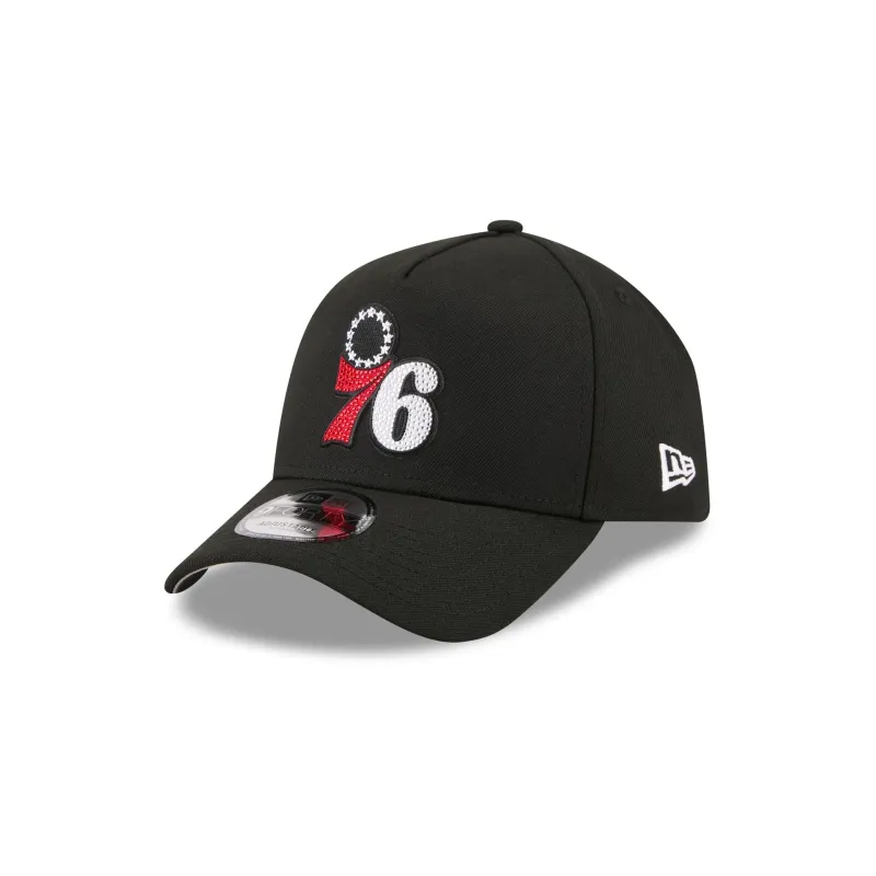 Philadelphia 76ers 2026 Draft Black 9FORTY A-Frame Snapback Hat made by New Era