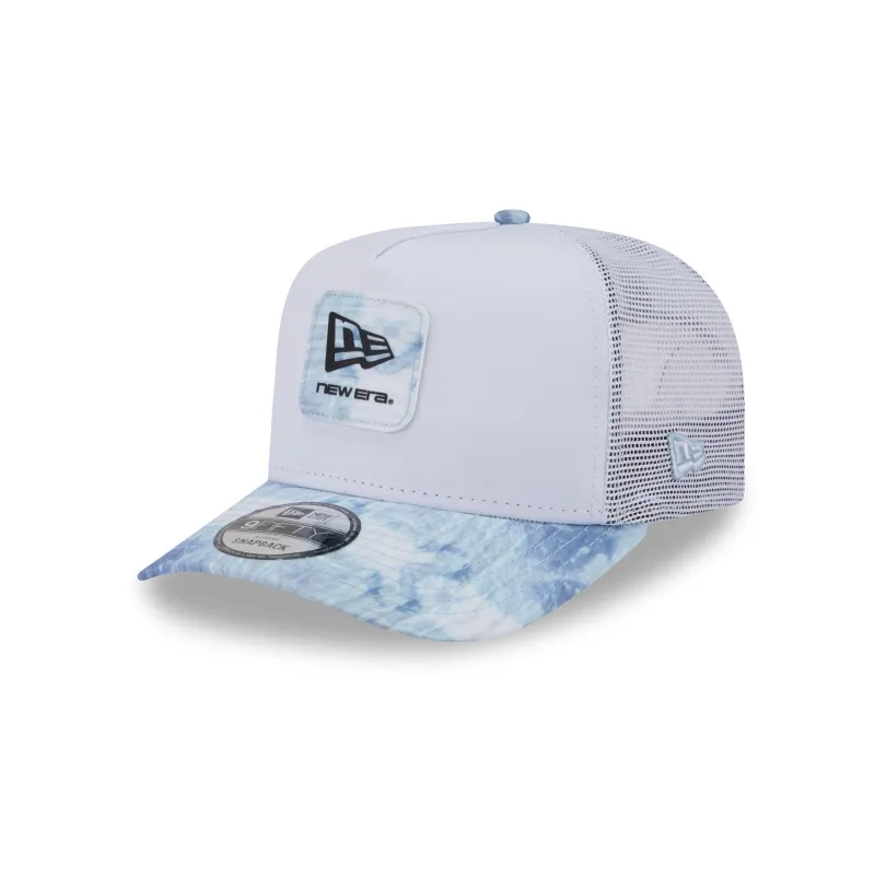 New Era Cap White Dye Visor 9FIFTY A-Frame Snapback Hat made by New Era