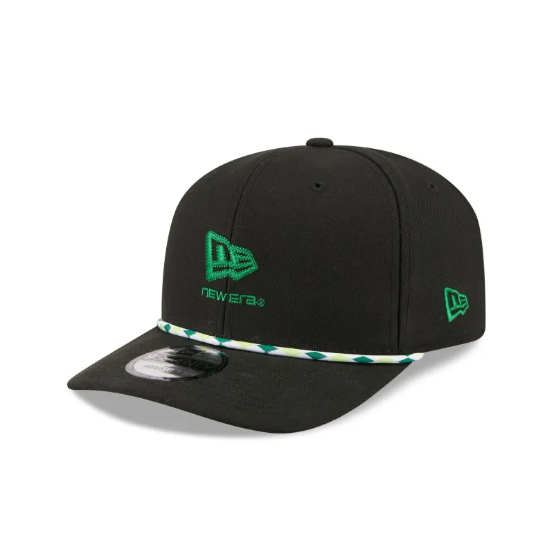 New Era Cap Multicolor Rope Black 9SEVENTY Stretch-Snap Hat made by New Era