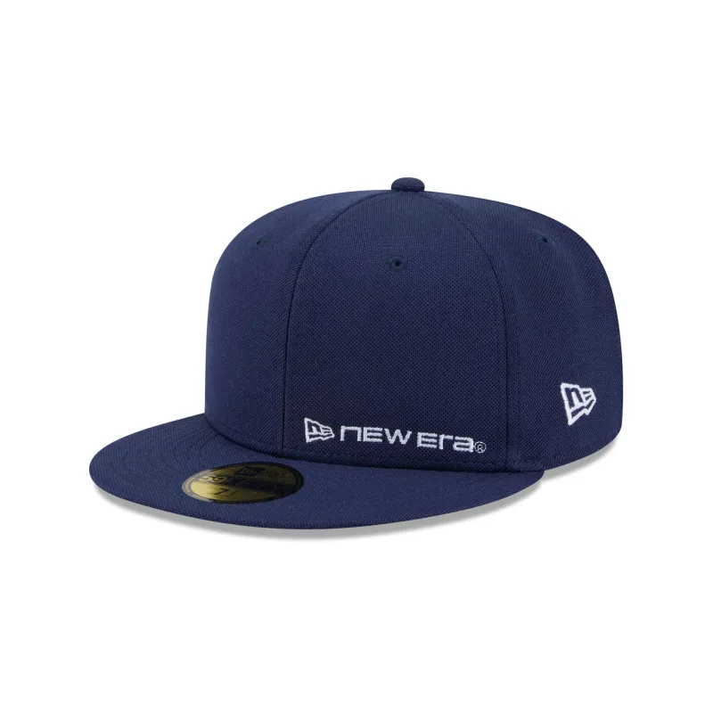 New Era Cap Navy Cotton 59FIFTY Fitted Hat made by New Era