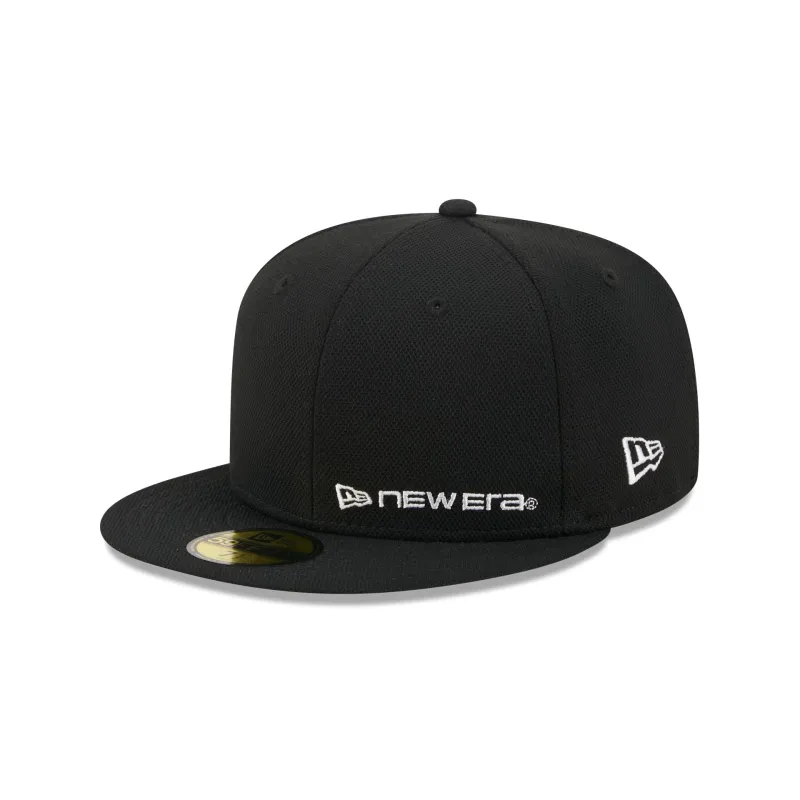 New Era Cap Black Cotton 59FIFTY Fitted Hat made by New Era
