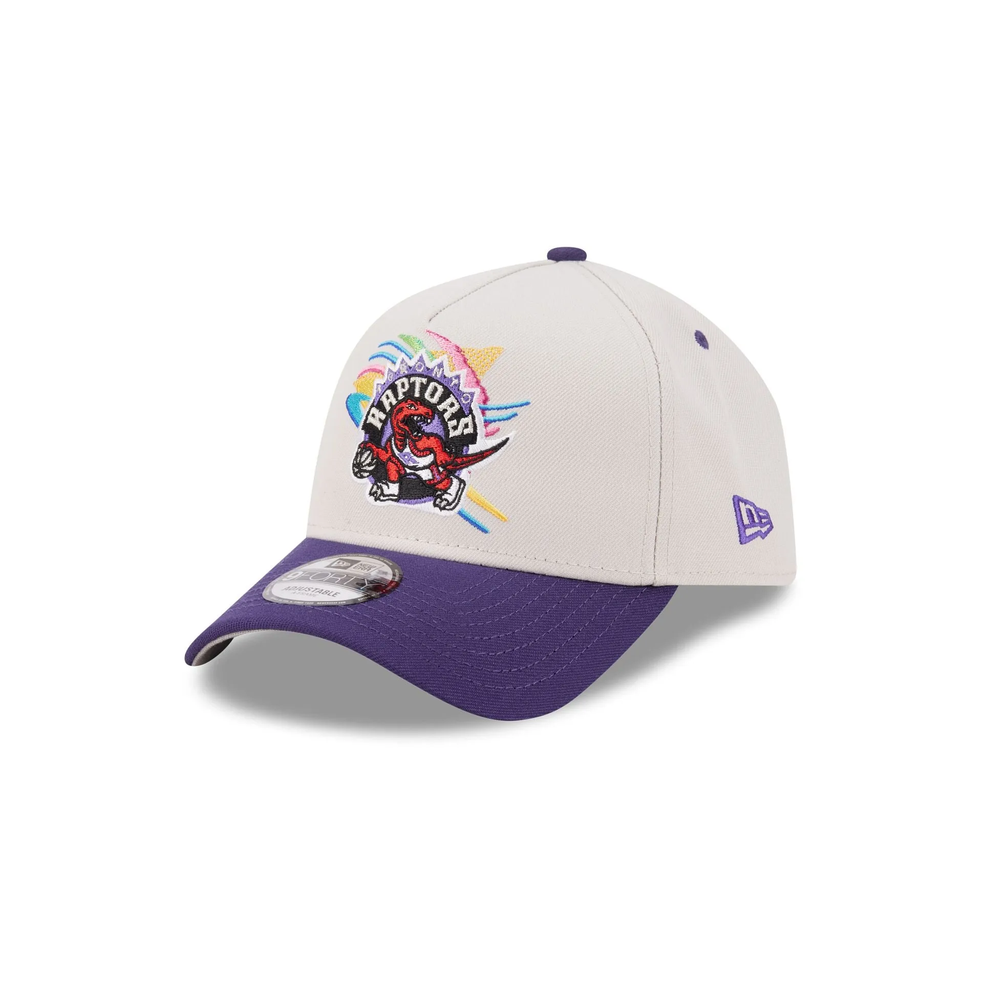 Toronto Raptors Hardwood Classics Retro Stone 9FORTY A-Frame Snapback Hat sold by New Era product image thumbnail 3