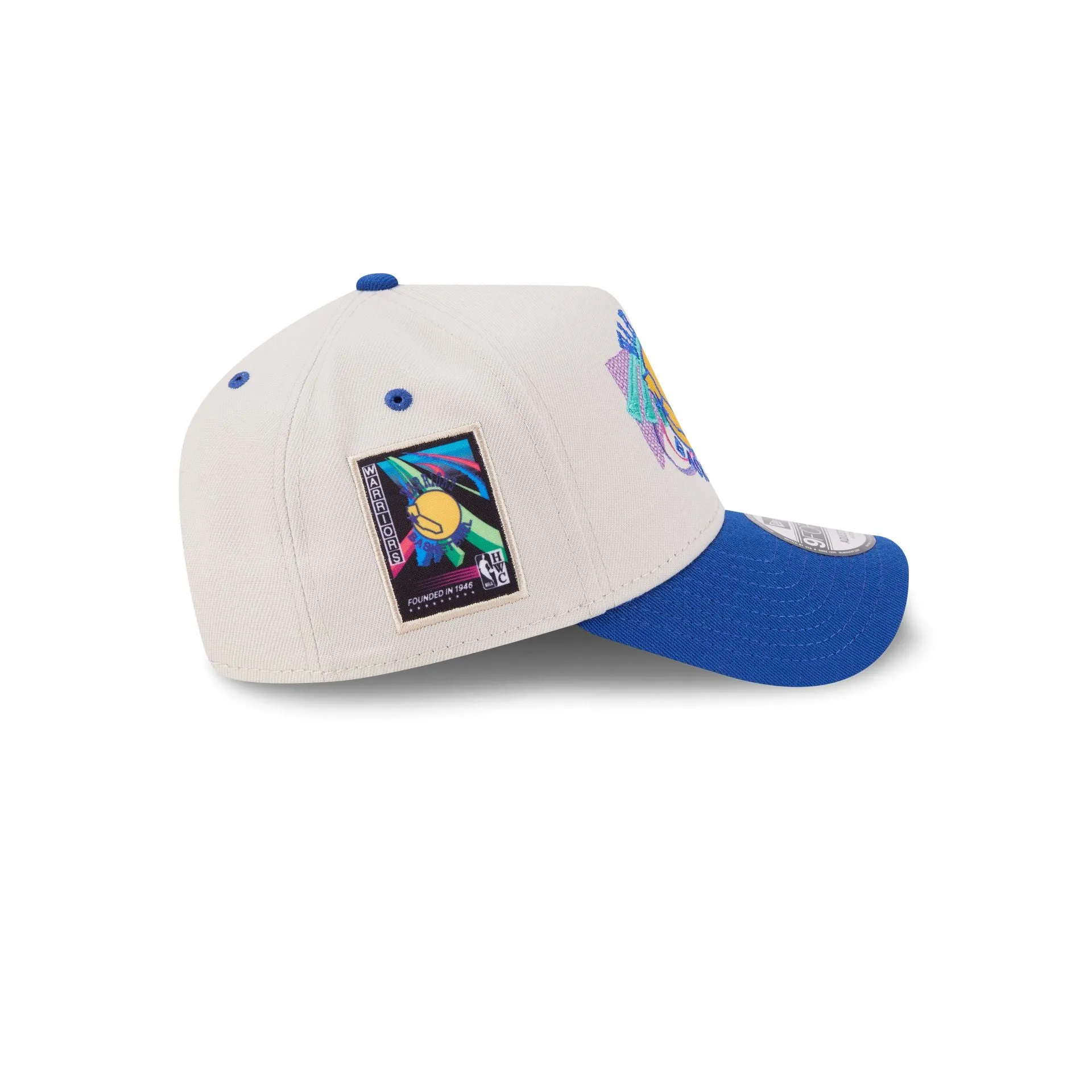 Golden State Warriors Hardwood Classics Retro Stone 9FORTY A-Frame Snapback Hat sold by New Era product image thumbnail 5