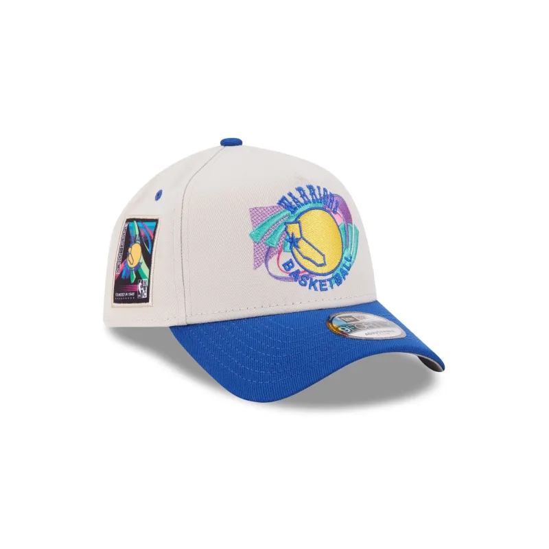 Golden State Warriors Hardwood Classics Retro Stone 9FORTY A-Frame Snapback Hat made by New Era
