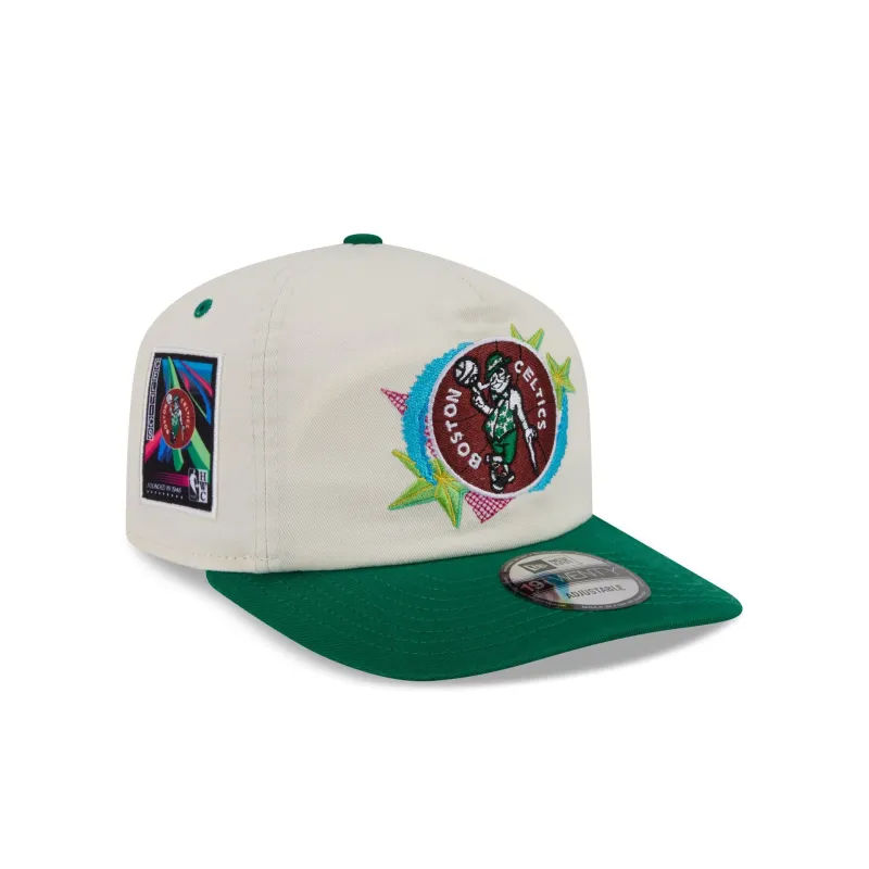 Boston Celtics Hardwood Classics Retro Chrome 19TWENTY Adjustable Hat made by New Era