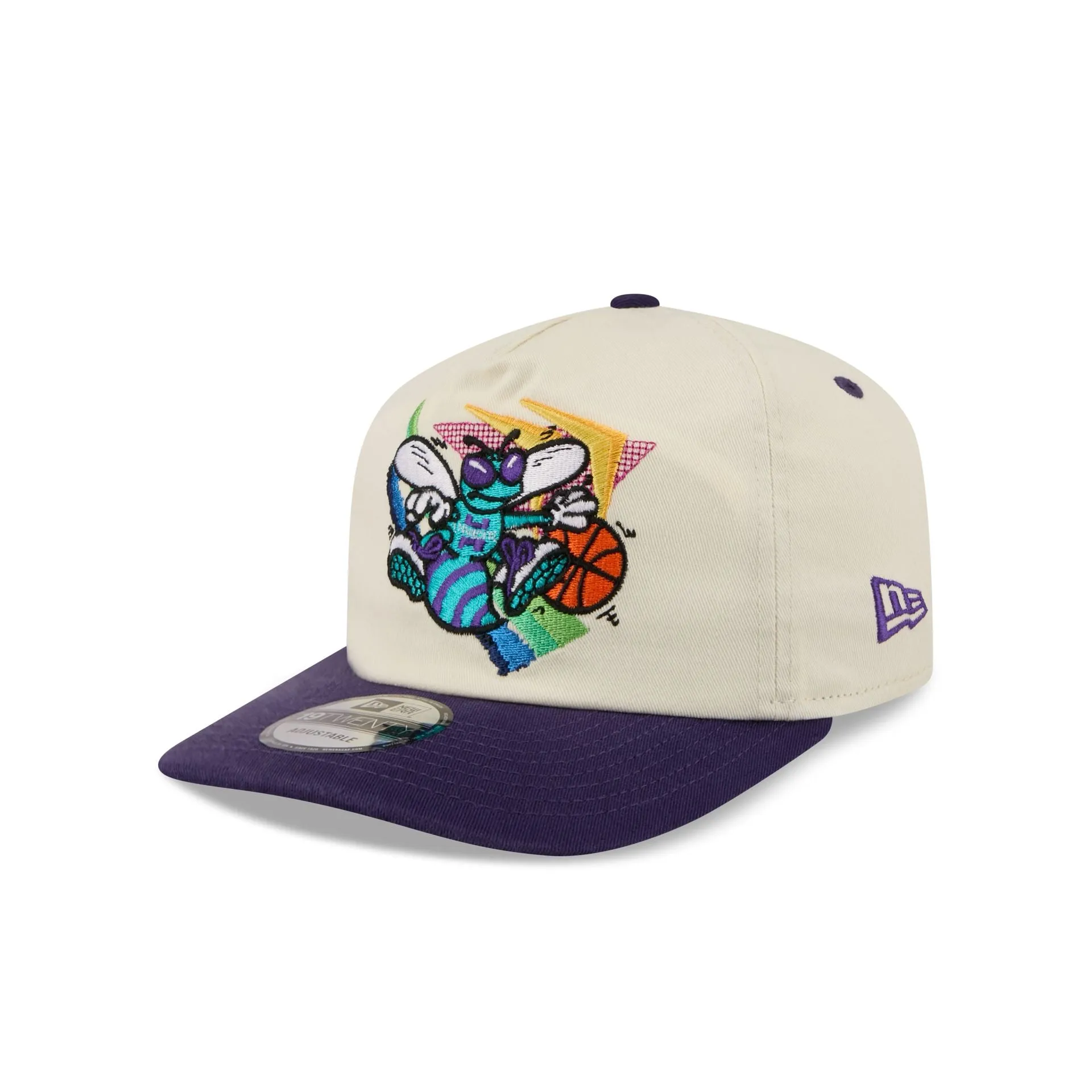 Charlotte Hornets Hardwood Classics Retro Chrome 19TWENTY Adjustable Hat sold by New Era product image thumbnail 3