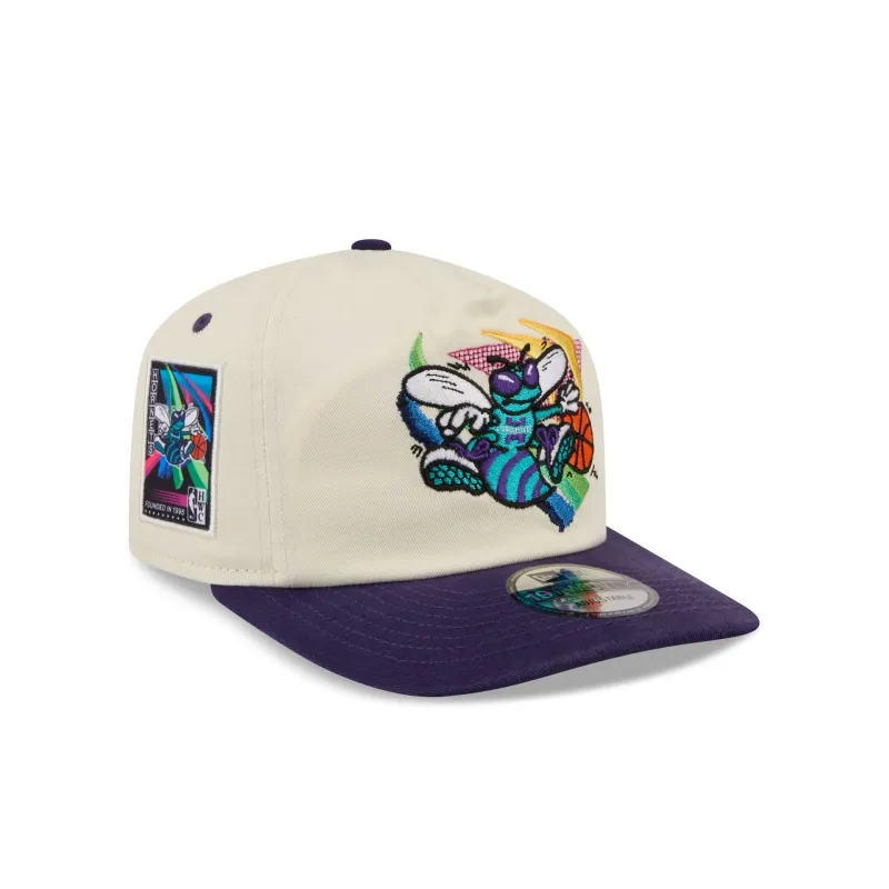 Charlotte Hornets Hardwood Classics Retro Chrome 19TWENTY Adjustable Hat made by New Era