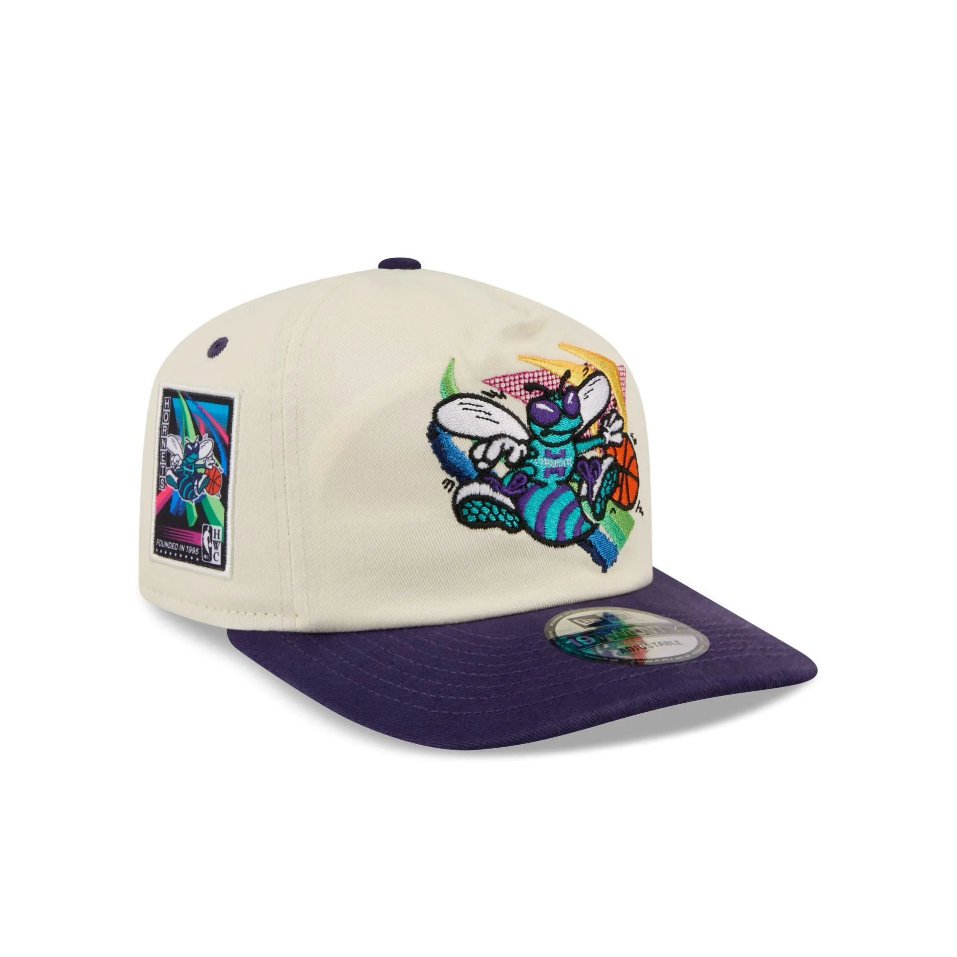 Charlotte Hornets Hardwood Classics Retro Chrome 19TWENTY Adjustable Hat sold by New Era