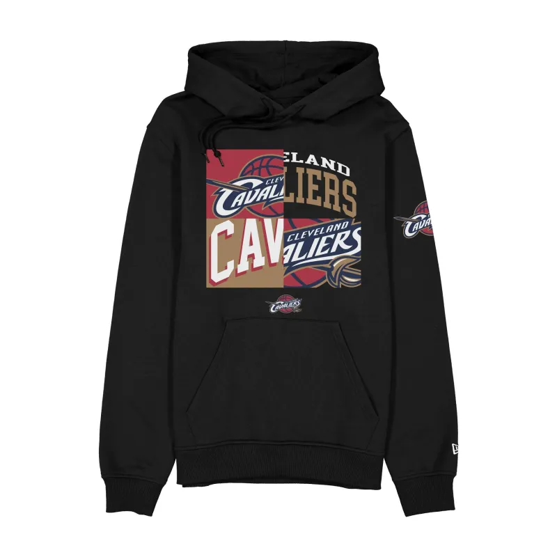 Cleveland Cavaliers Hardwood Classics 2000s Multi Logos Hoodie made by New Era