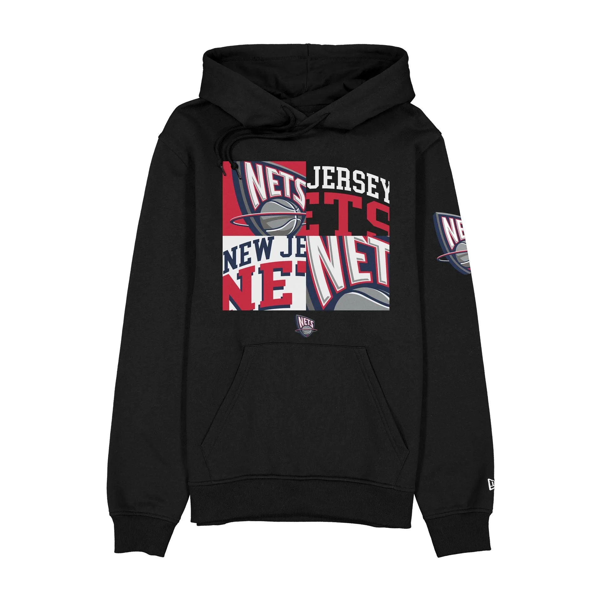 New Jersey Nets Hardwood Classics 2000s Multi Logos Hoodie sold by New Era