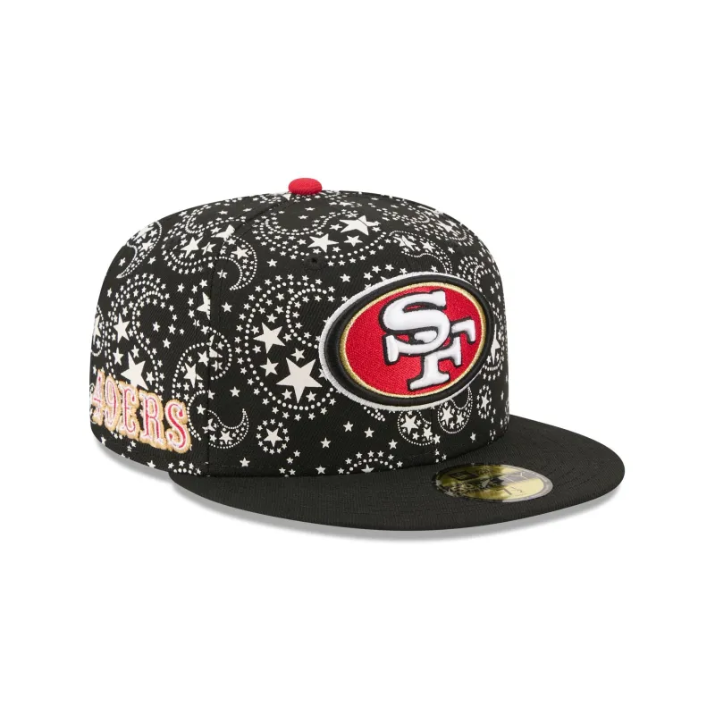 San Francisco 49ers Star Studded 59FIFTY Fitted Hat made by New Era