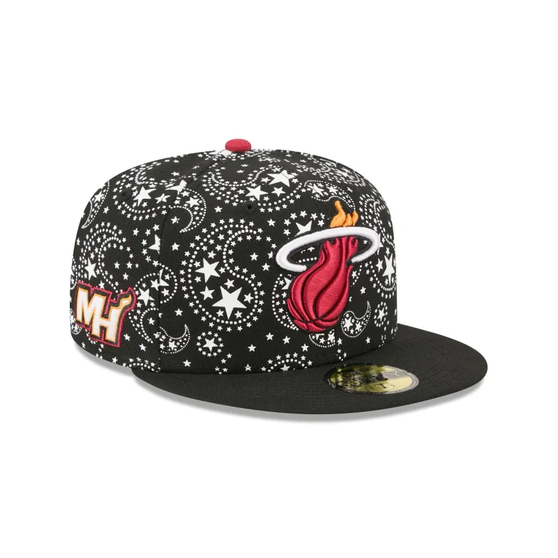 Miami Heat Star Studded 59FIFTY Fitted Hat made by New Era