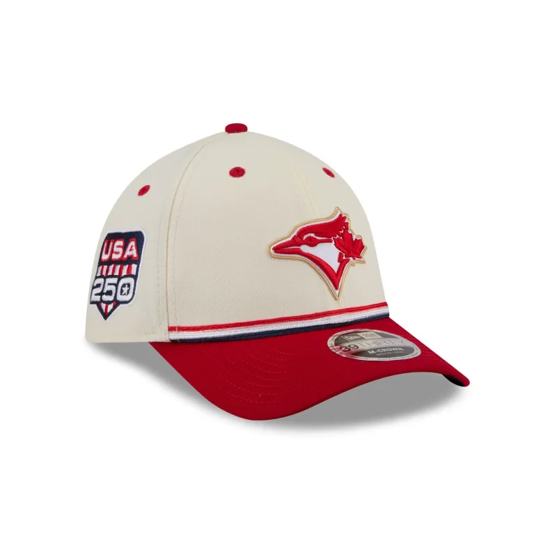 Toronto Blue Jays Canada Day 2026 39THIRTY M-Crown Stretch Fit Hat made by New Era