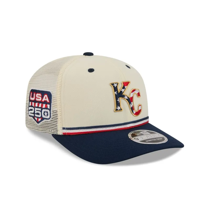 Kansas City Royals Independence Day 2026 9SEVENTY Trucker Hat made by New Era