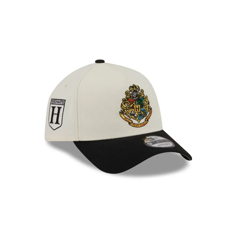 Harry Potter Hogwarts Chrome White 9FORTY A-Frame Adjustable Hat made by New Era
