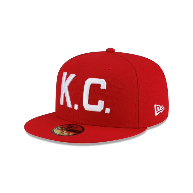 Kansas City Monarchs Turn Back the Clock Red 59FIFTY Fitted Hat made by New Era