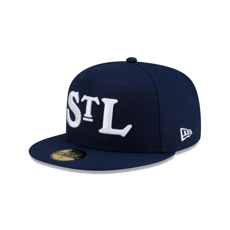 St. Louis Stars Turn Back the Clock Blue 59FIFTY Fitted Hat made by New Era