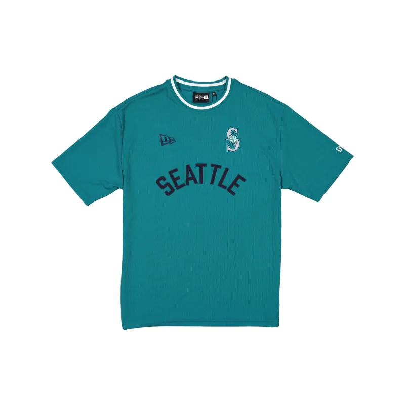 Seattle Mariners Premium Northwest Green Ribbed T-Shirt made by New Era