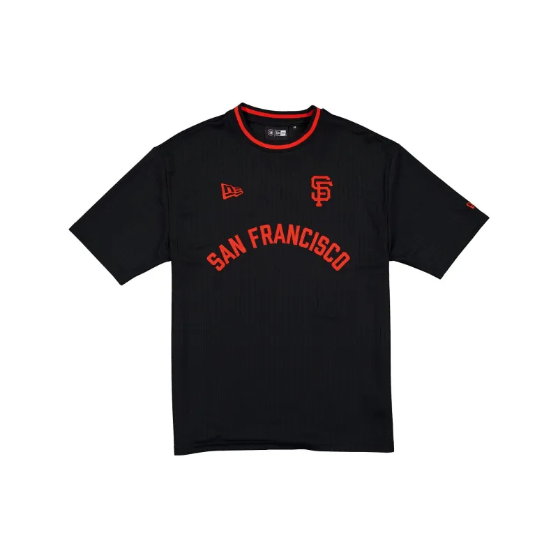 San Francisco Giants Premium Black Ribbed T-Shirt made by New Era