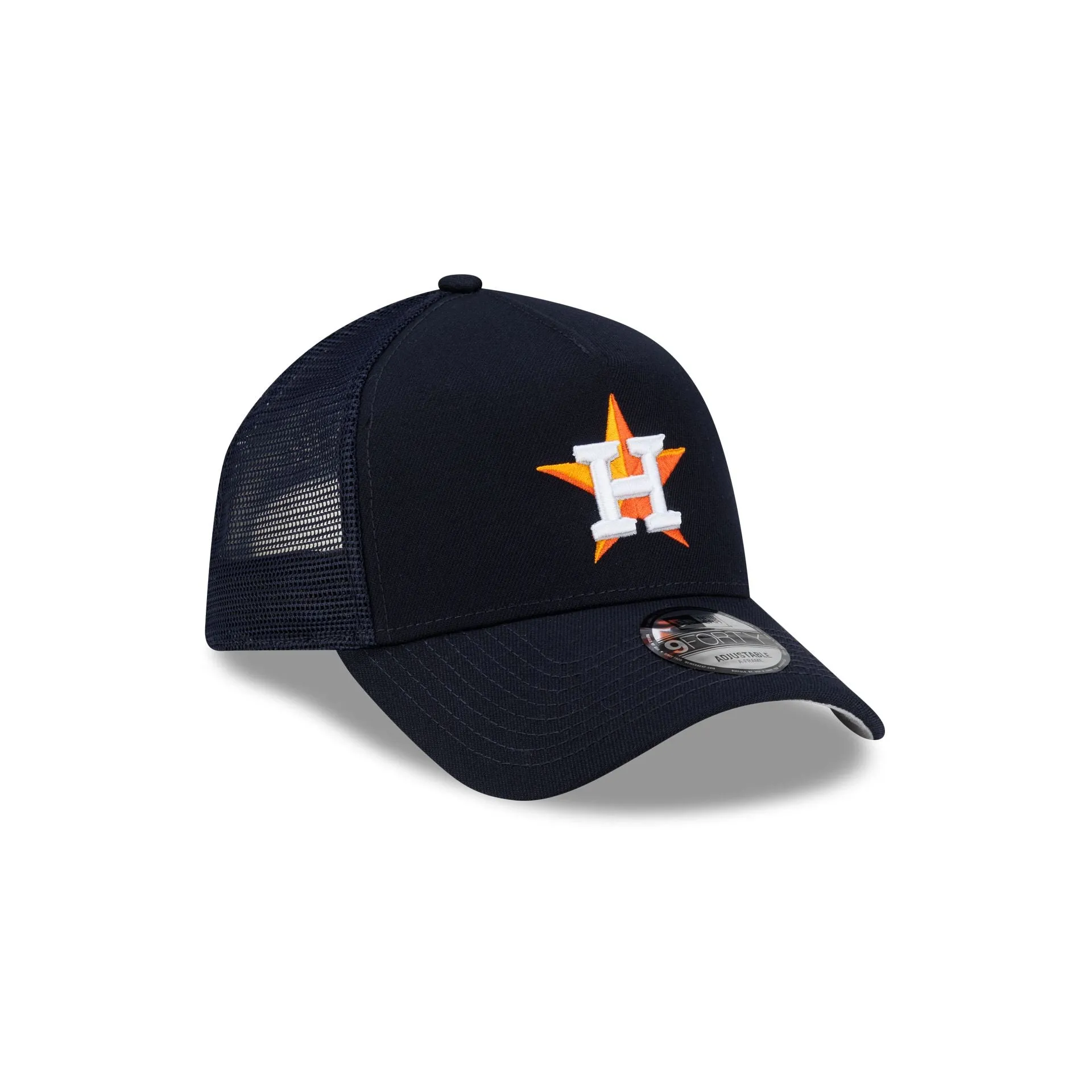 Houston Astros Side Script 9FORTY A-Frame Trucker Hat sold by New Era product image thumbnail 3