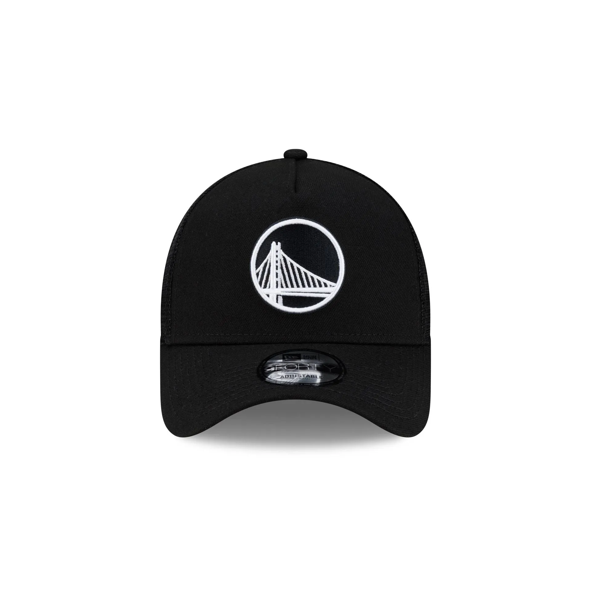 Golden State Warriors Side Script Black 9FORTY A-Frame Trucker Hat sold by New Era product image thumbnail 2
