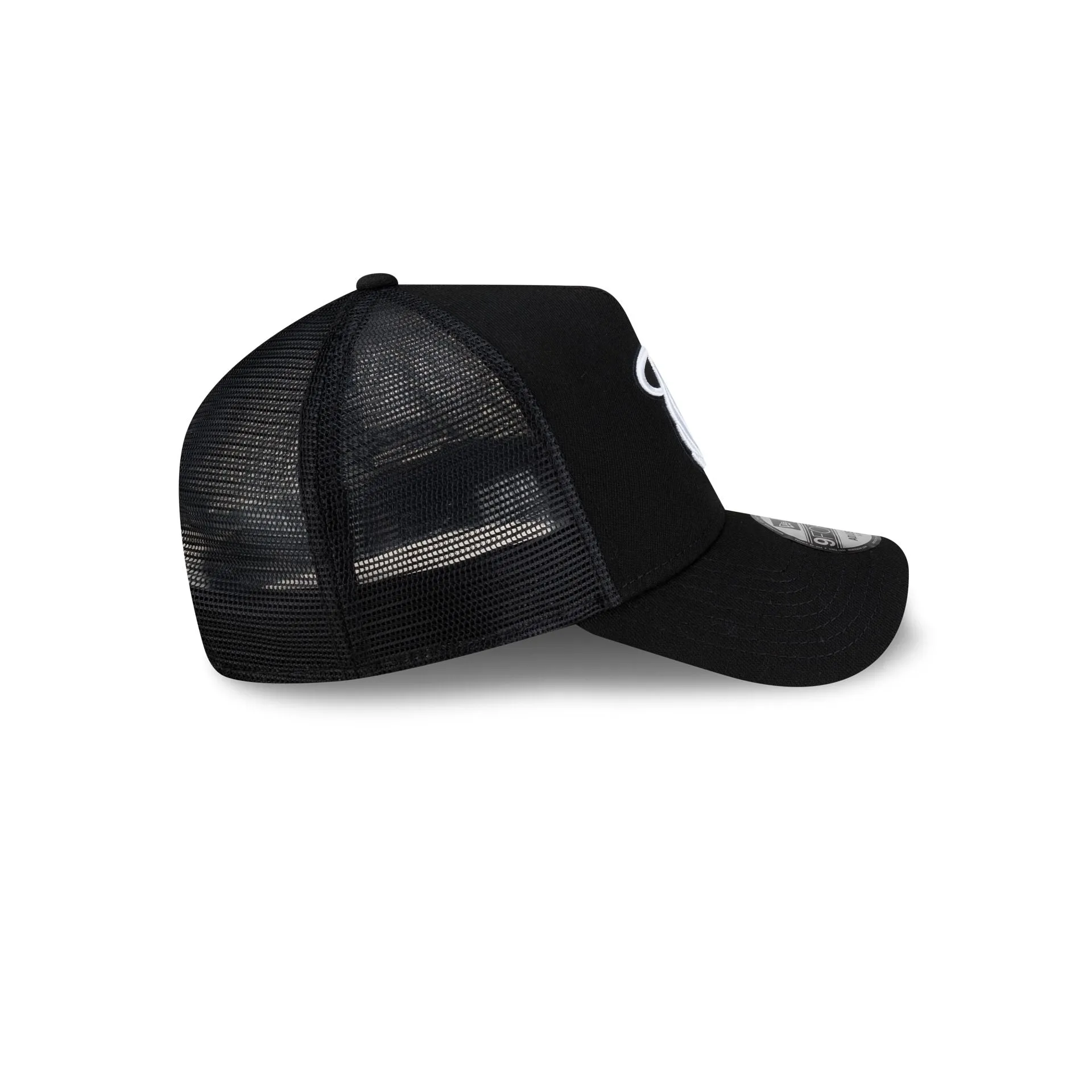 Miami Heat Side Script Black 9FORTY A-Frame Trucker Hat sold by New Era product image thumbnail 5