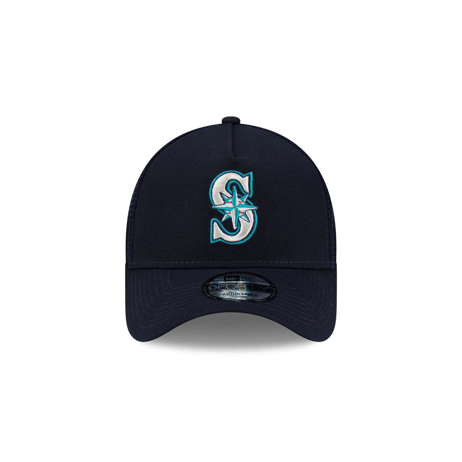 Seattle Mariners Side Script 9FORTY A-Frame Trucker Hat sold by New Era product image thumbnail 2