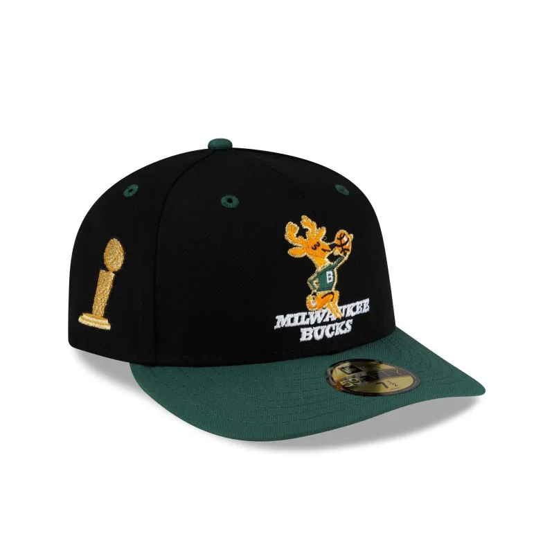 Milwaukee Bucks 1971 Finals Black & Gold 59FIFTY Fitted Hat made by New Era