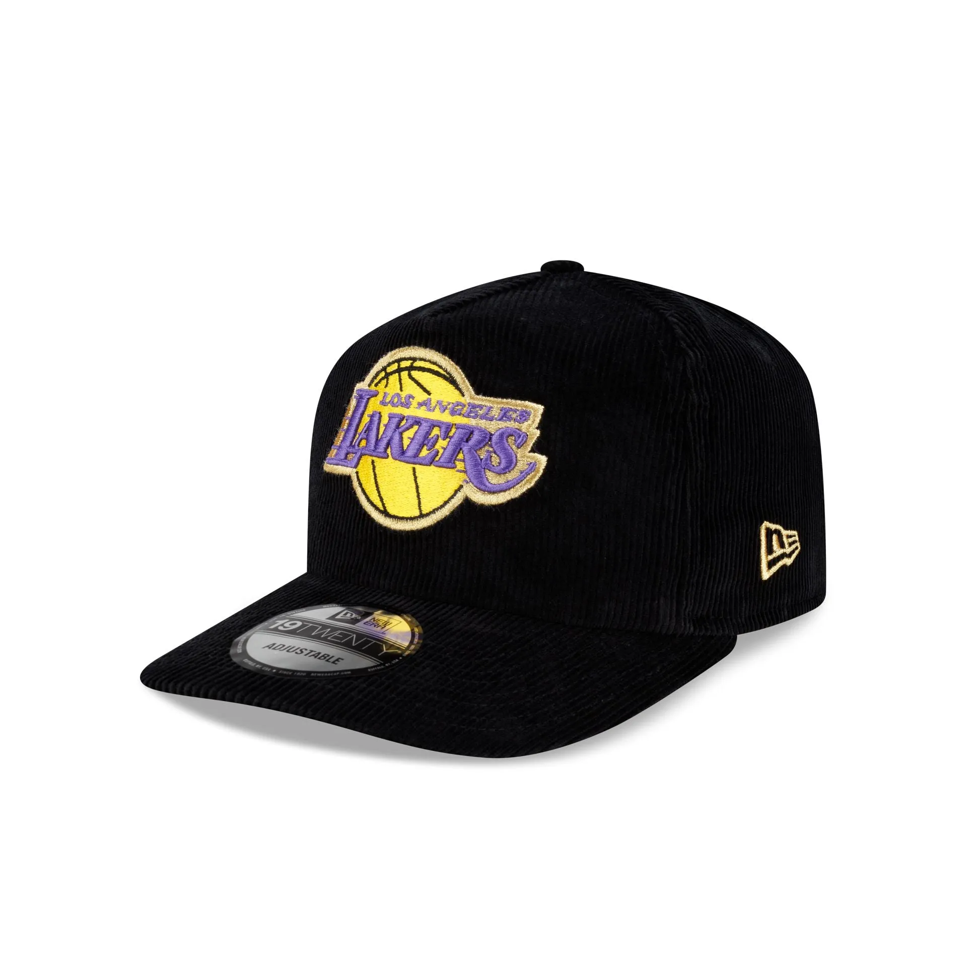 Los Angeles Lakers 2001 Finals Black & Gold Corduroy 19TWENTY Adjustable Hat sold by New Era product image thumbnail 3