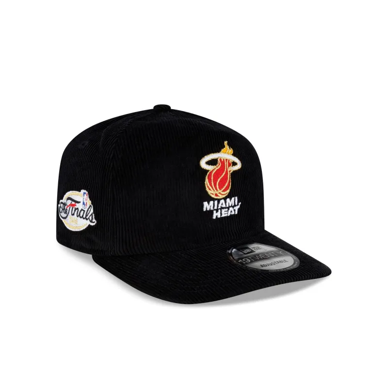 Miami Heat 2006 Finals Black & Gold Corduroy 19TWENTY Adjustable Hat made by New Era