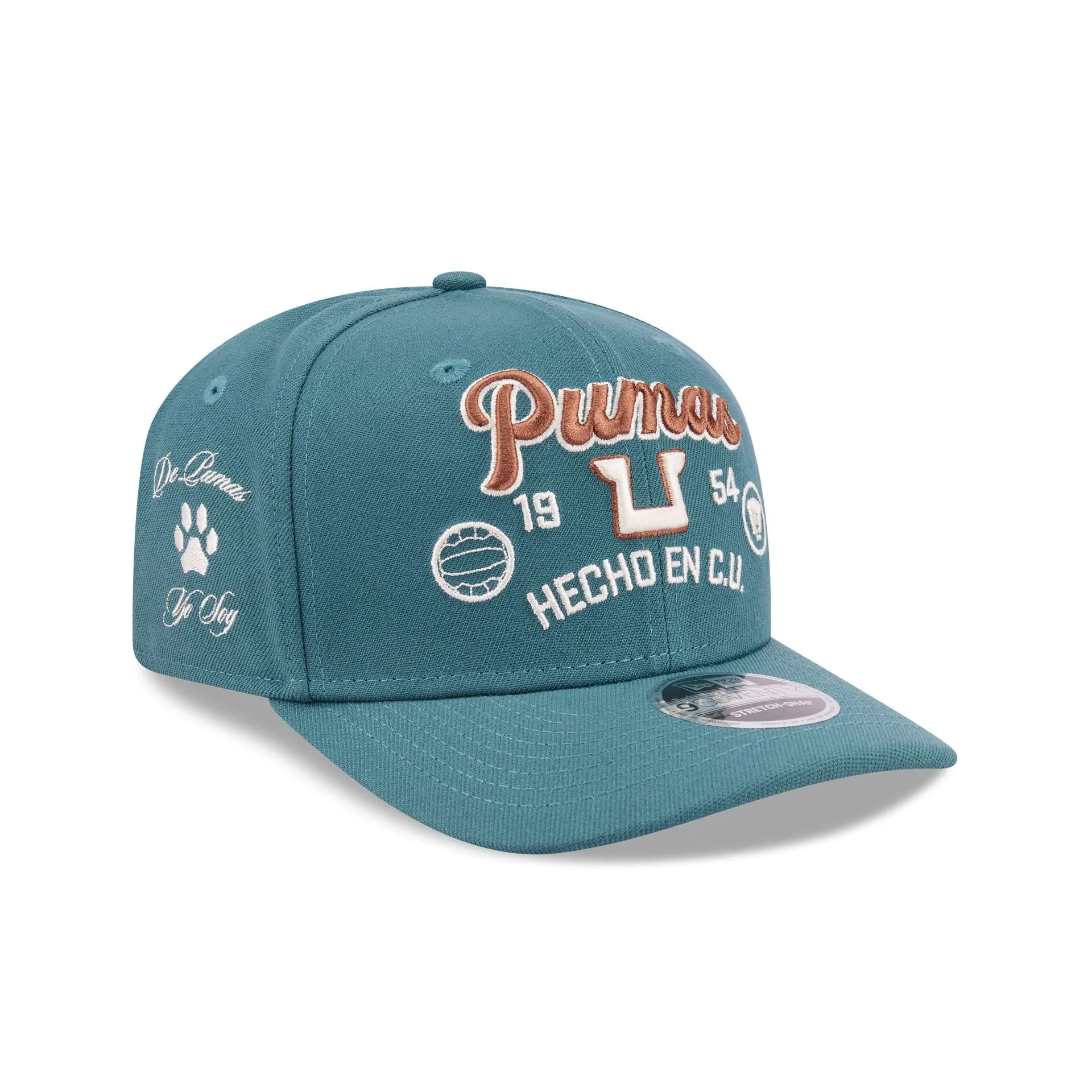 Pumas Scripts Green 9SEVENTY Stretch-Snap Hat sold by New Era product image thumbnail 3