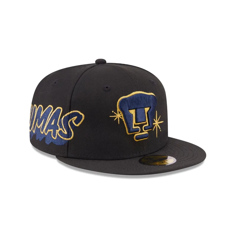 Pumas Wordmark Side 59FIFTY Fitted Hat made by New Era