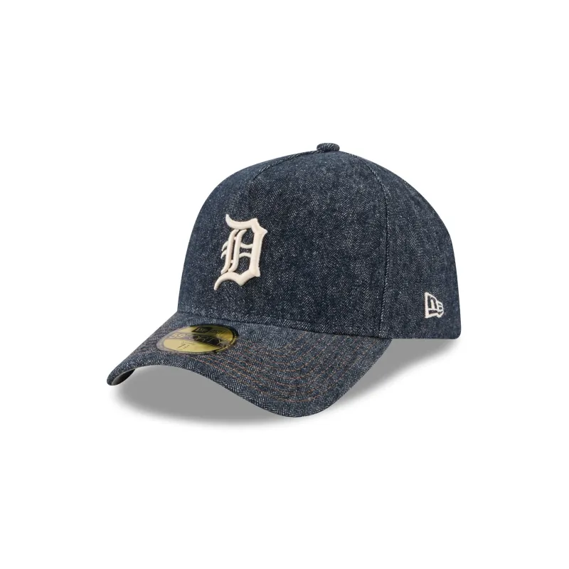 Detroit Tigers Denim 59FORTY A-Frame Fitted Hat made by New Era