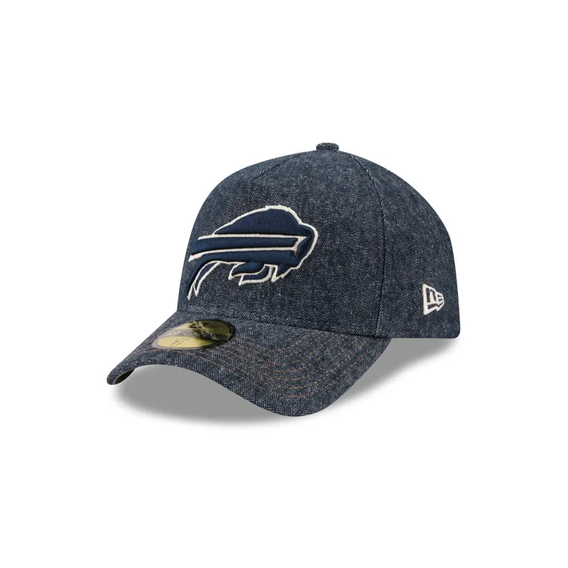 Buffalo Bills Denim 59FORTY A-Frame Fitted Hat made by New Era