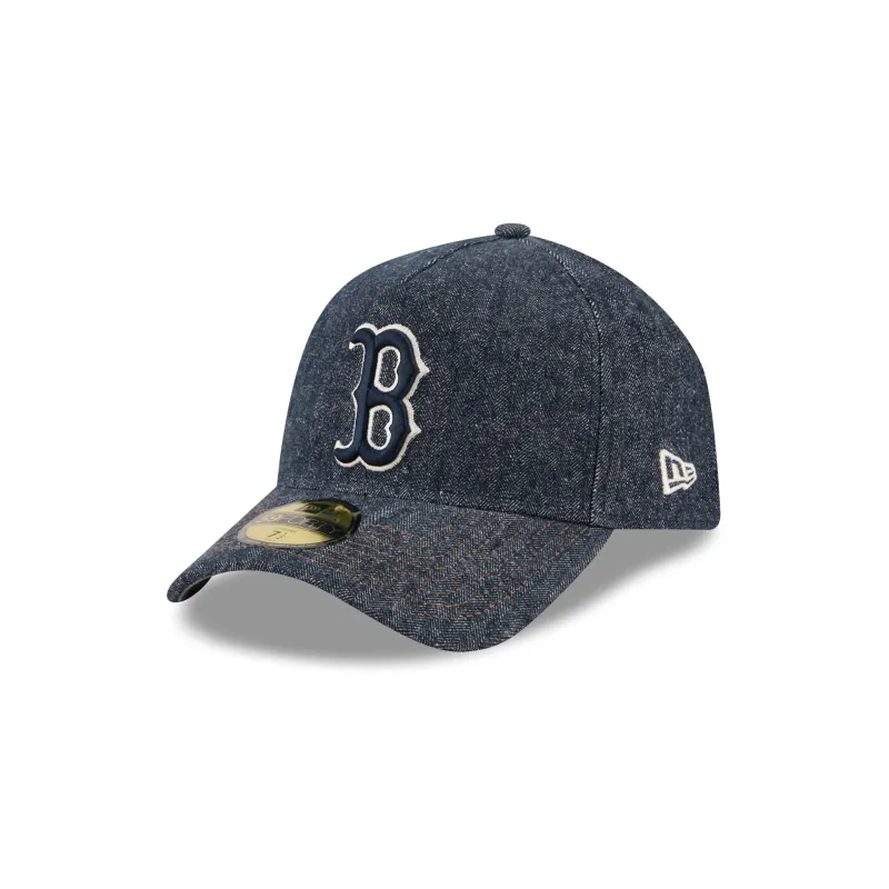 Boston Red Sox Denim 59FORTY A-Frame Fitted Hat made by New Era