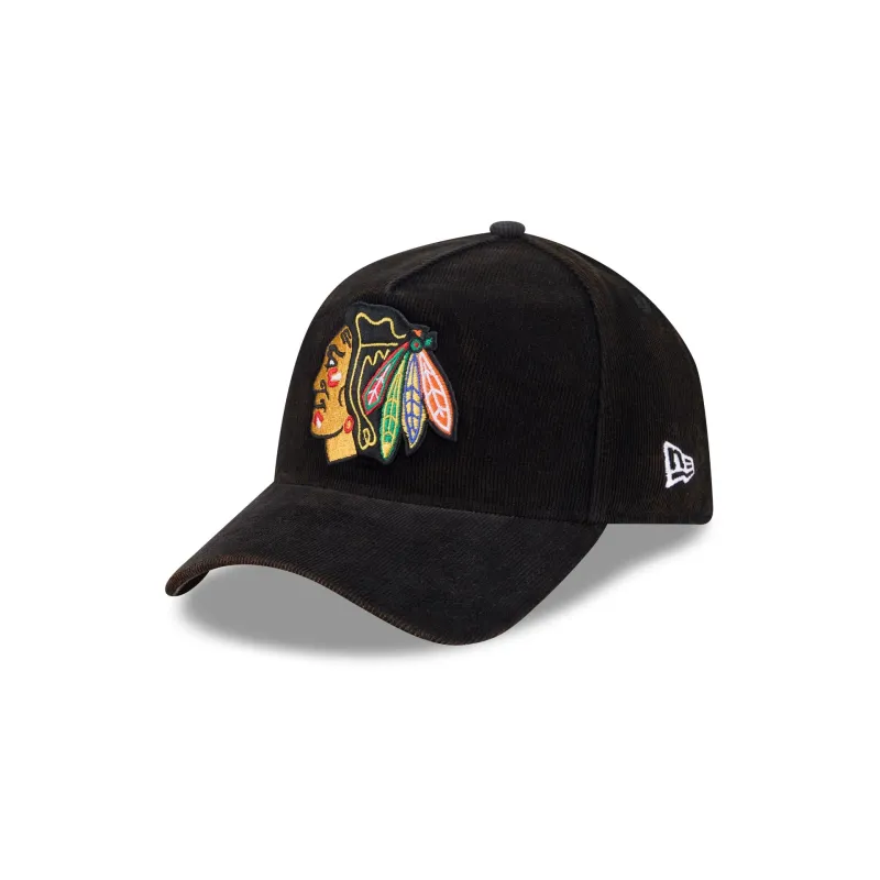 Chicago Blackhawks Corduroy Wale 59FORTY A-Frame Fitted Hat made by New Era