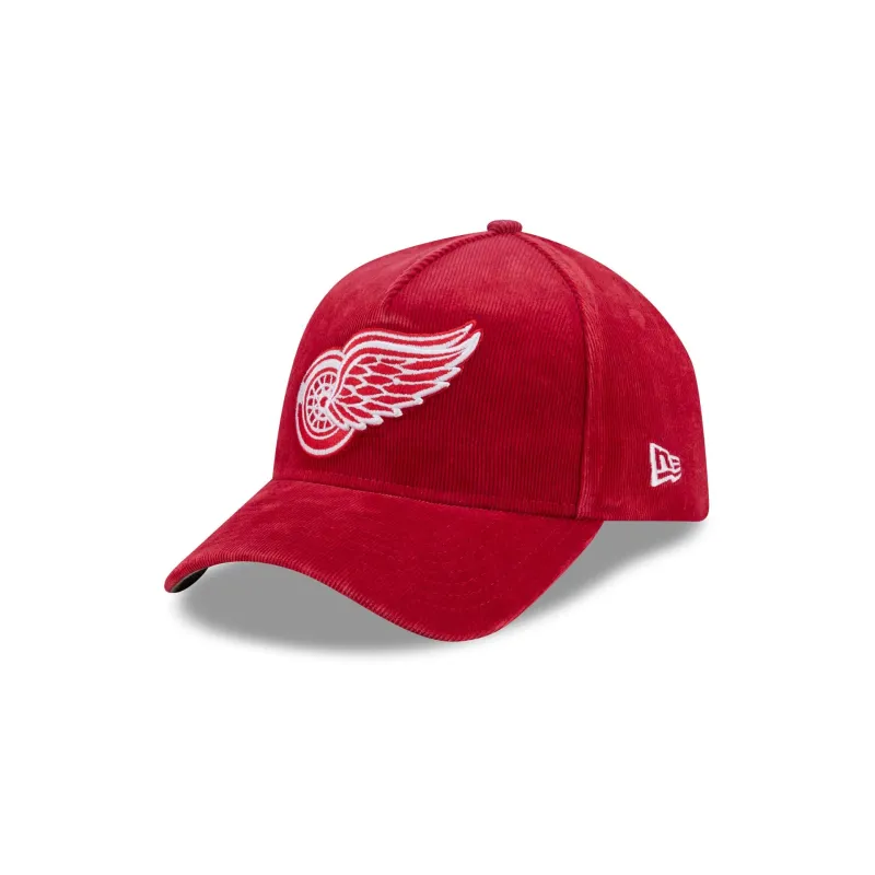 Detroit Red Wings Corduroy Wale 59FORTY A-Frame Fitted Hat made by New Era