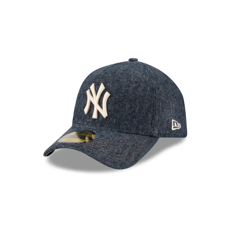 New York Yankees Denim 59FORTY A-Frame Fitted Hat made by New Era