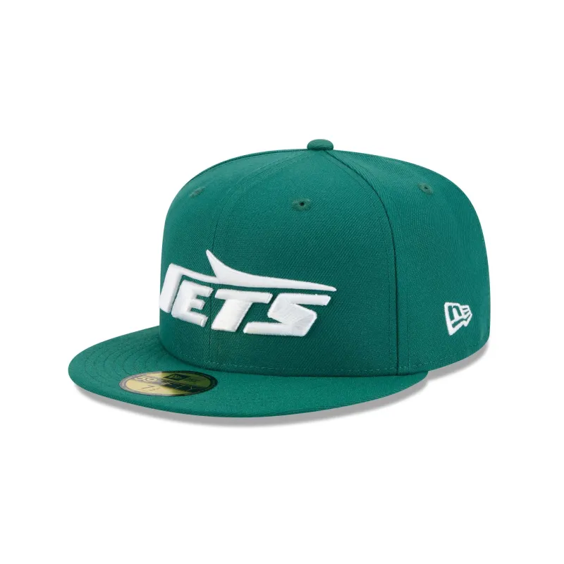 New York Jets Basic Green 59FIFTY Fitted Hat made by New Era