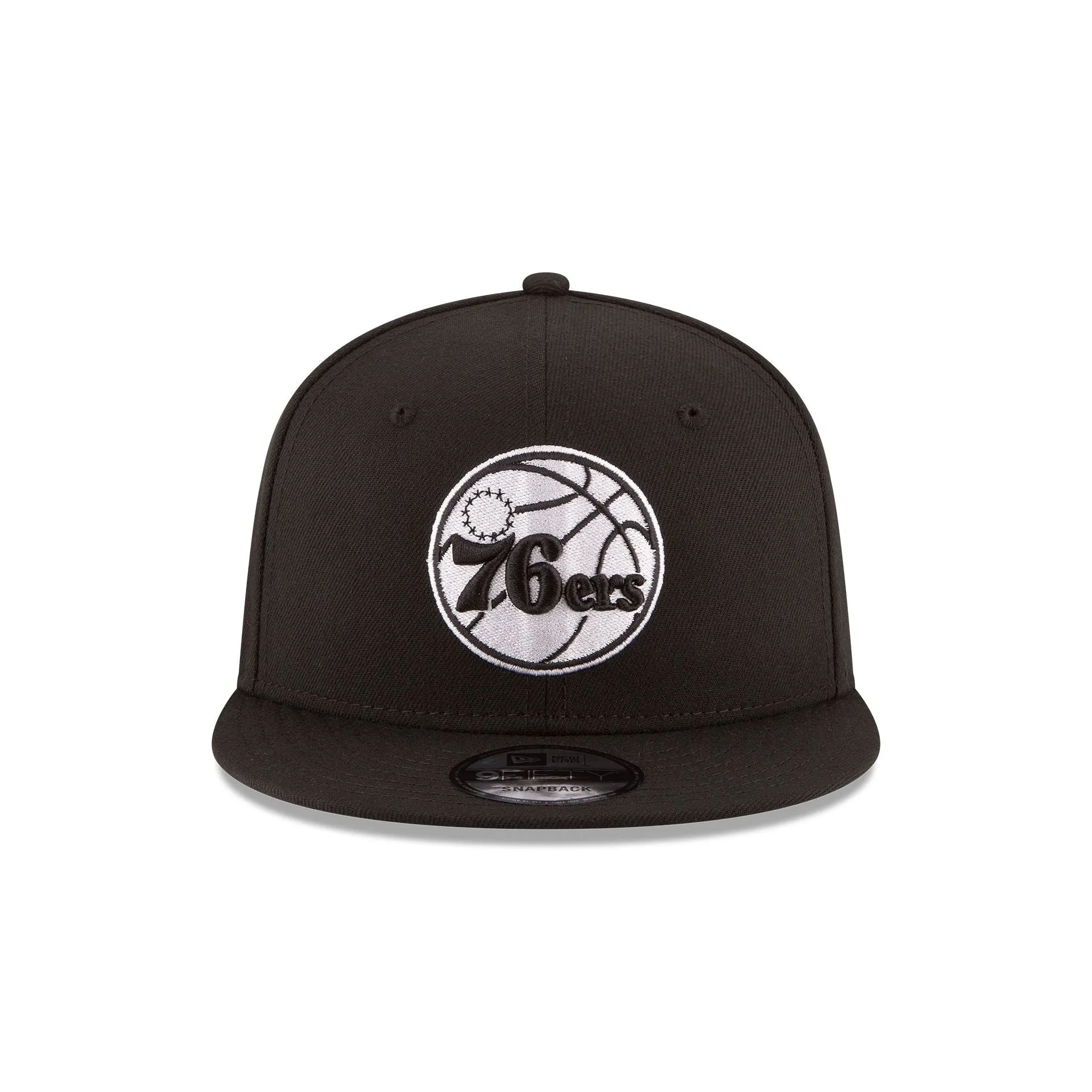 Philadelphia 76ers Basic Black 9FIFTY Snapback Hat sold by New Era product image thumbnail 2