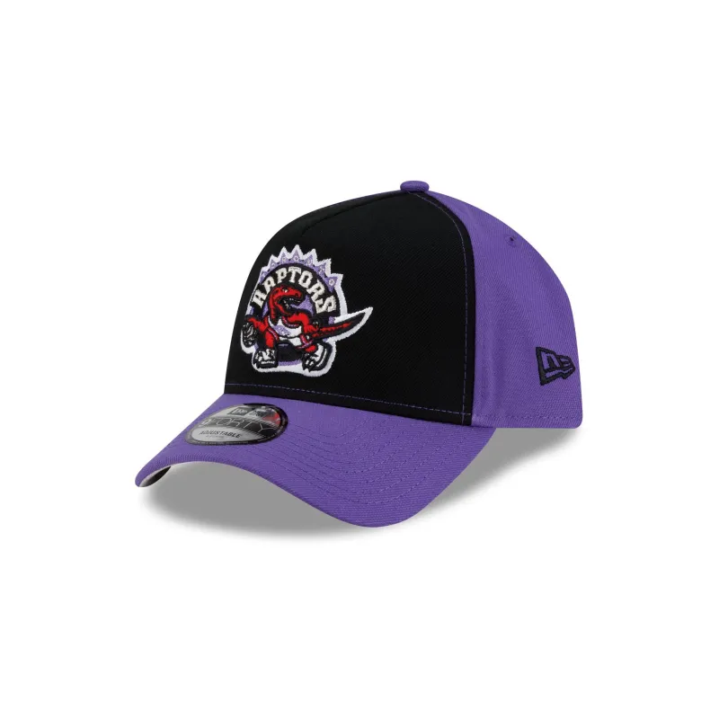 Toronto Raptors Hardwood Classics 2000s 9FORTY A-Frame Snapback Hat made by New Era
