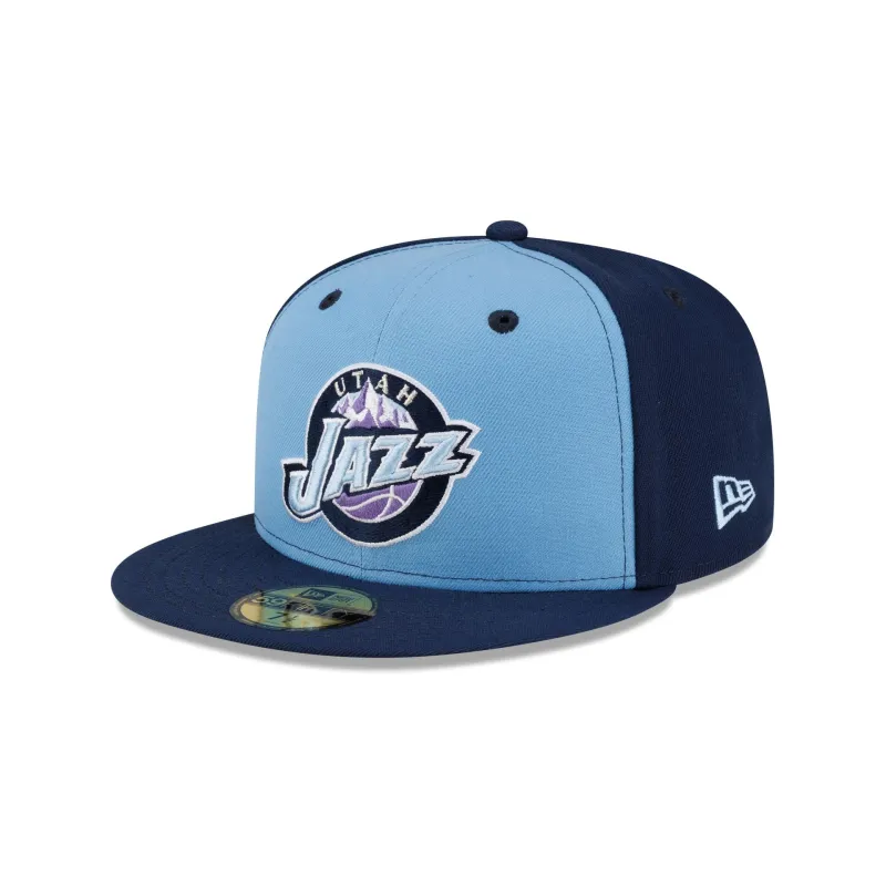 Utah Jazz Hardwood Classics 2000s 59FIFTY Fitted Hat made by New Era