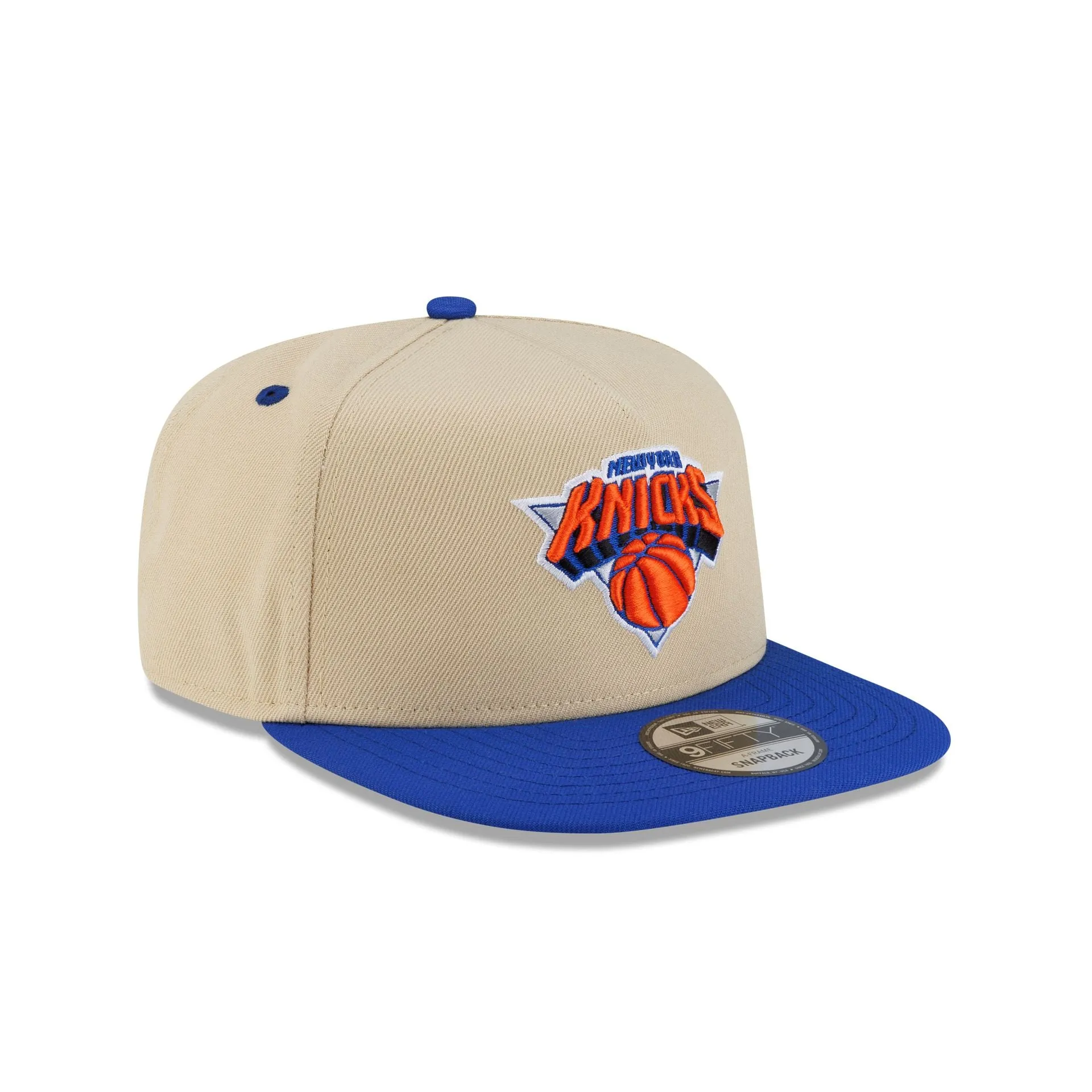 New York Knicks Hardwood Classics 2000s Gold 9FIFTY A-Frame Snapback Hat sold by New Era product image thumbnail 3