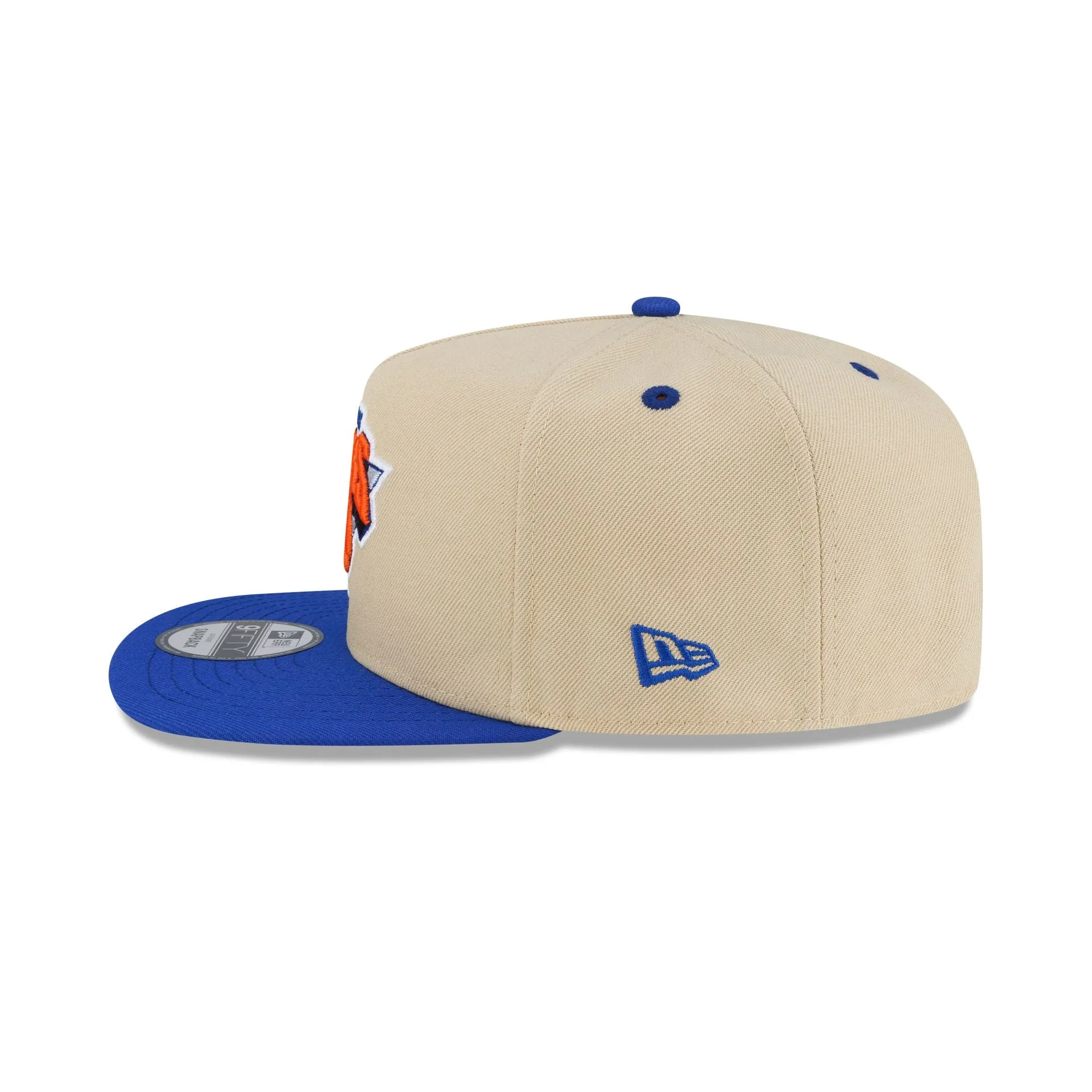 New York Knicks Hardwood Classics 2000s Gold 9FIFTY A-Frame Snapback Hat sold by New Era product image thumbnail 4