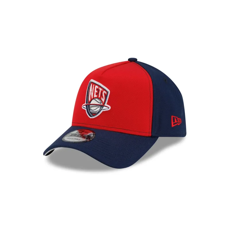 New Jersey Nets Hardwood Classics 2000s 9FORTY A-Frame Snapback Hat made by New Era
