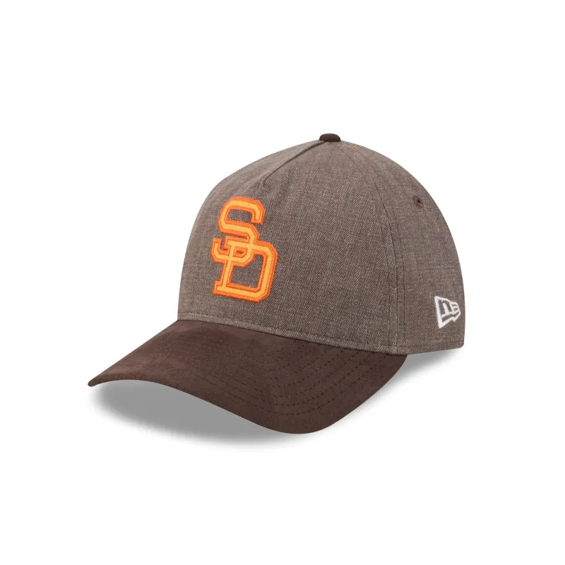 San Diego Padres Herringbone Team Colors 9TWENTY A-Frame Adjustable Hat made by New Era