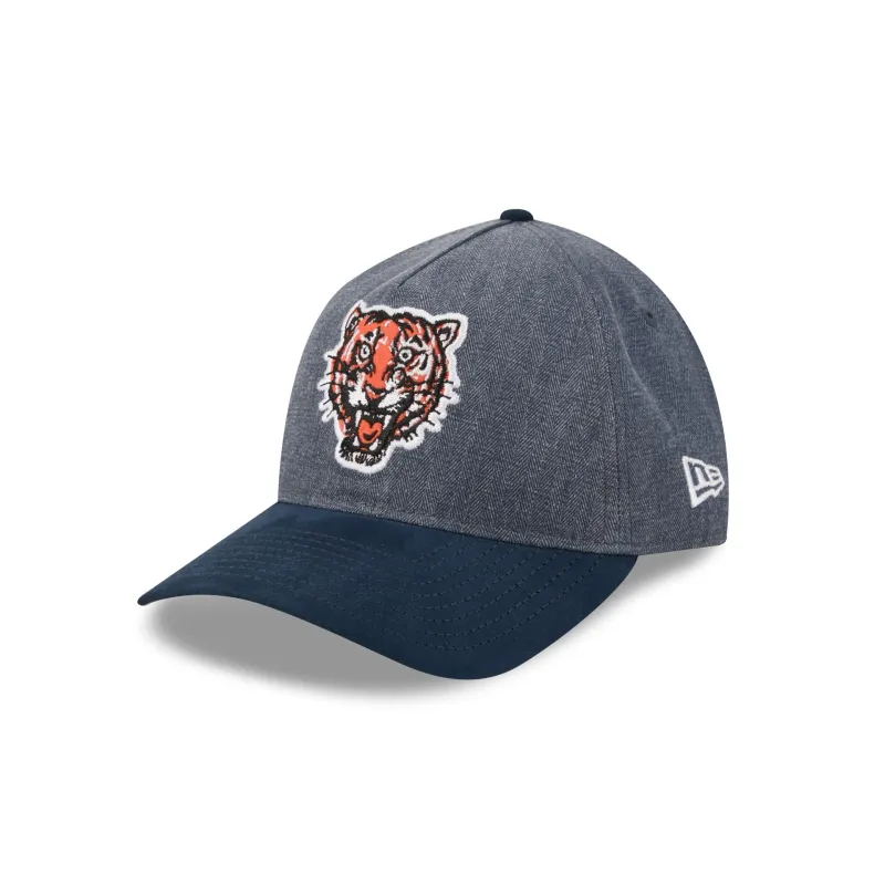 Detroit Tigers Herringbone Team Colors 9TWENTY A-Frame Adjustable Hat made by New Era
