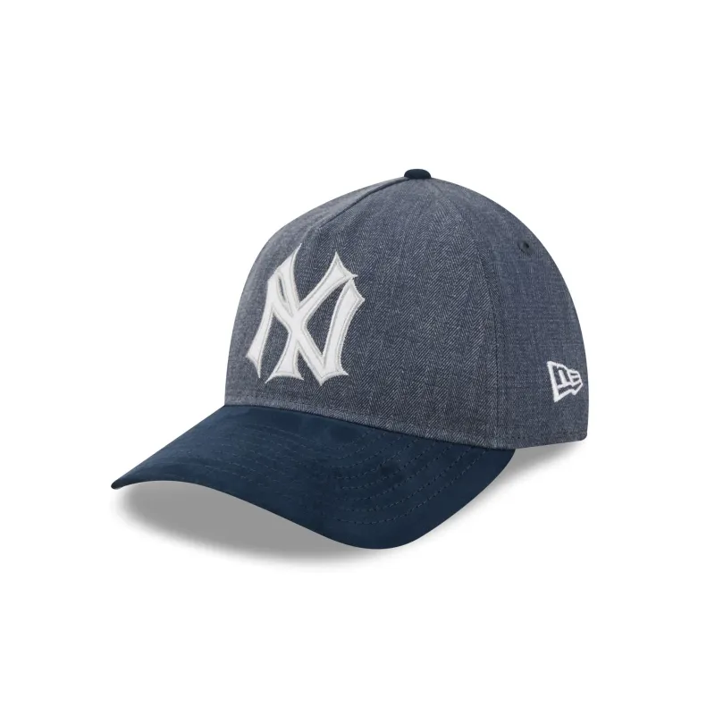 New York Yankees Herringbone Team Colors 9TWENTY A-Frame Adjustable Hat made by New Era