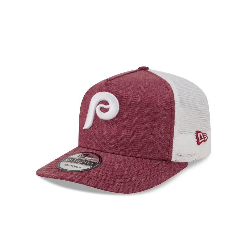 Philadelphia Phillies Herringbone Team Colors 19TWENTY Trucker Hat made by New Era