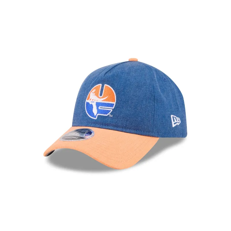 Florida Gators Herringbone Team Colors 9FORTY A-Frame Adjustable Hat made by New Era